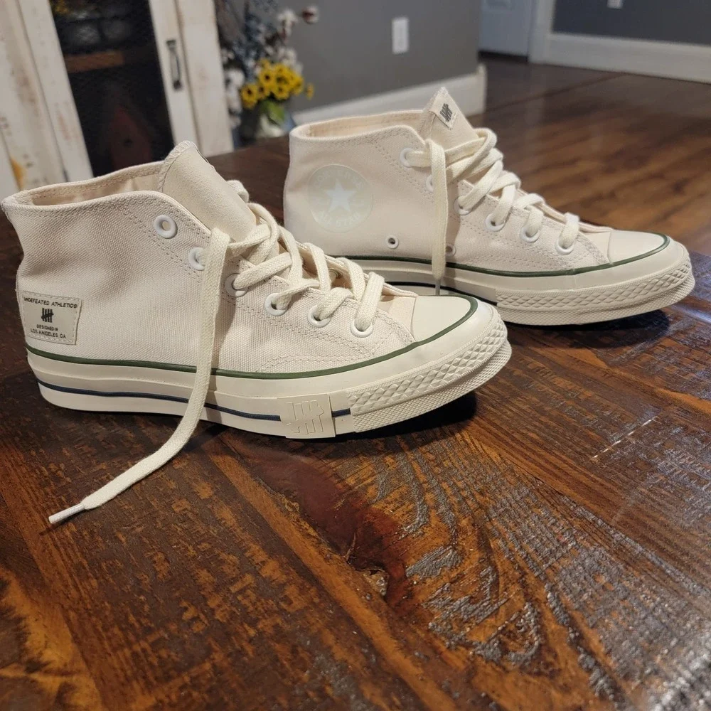 Converse Undefeated x Chuck 70 Mid Parchment Chive - A00670C Mens 5.5 Womens 7.5